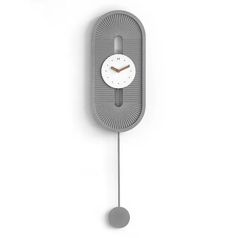 Nordic Minimalist Large Wall Clock – Modern Geometric Decor Wall Clock Axl Grey