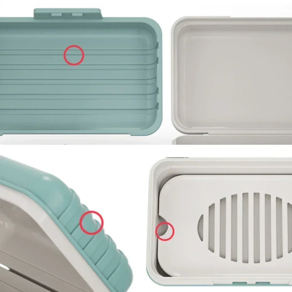 Soap Dish with Lid – Travel Plastic Soap Box, Keeps Soap Dry Soap Dish Axl
