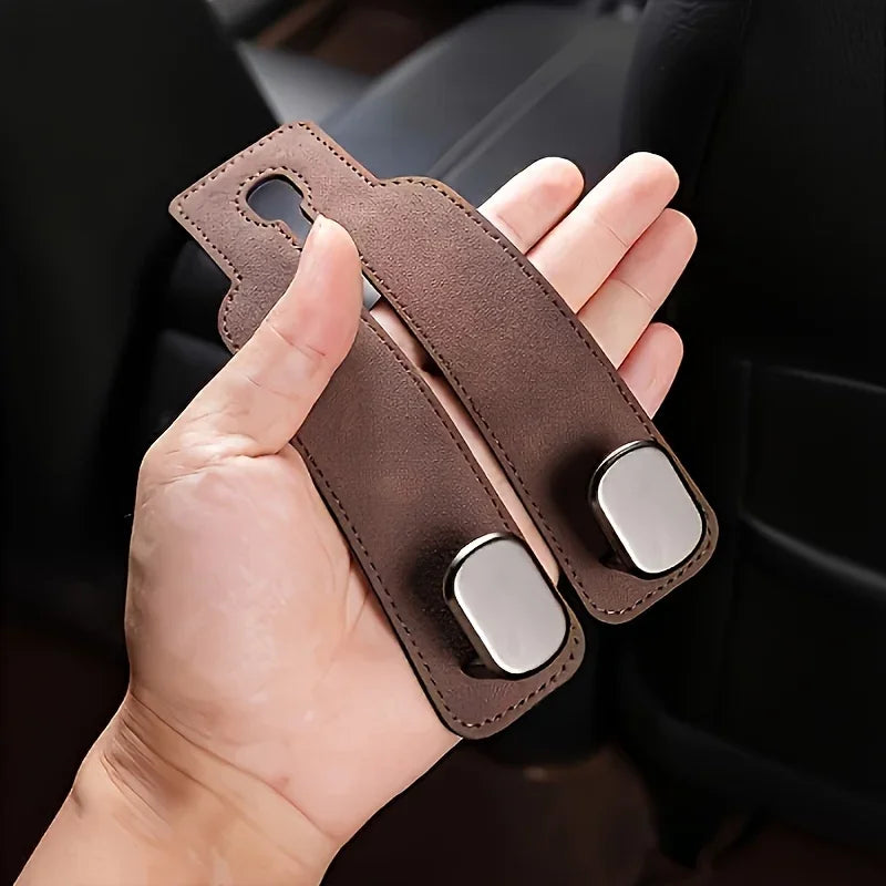 Car Seat Back Hook – Hidden PU Suede Organizer Hook Car Seat Hook Axl