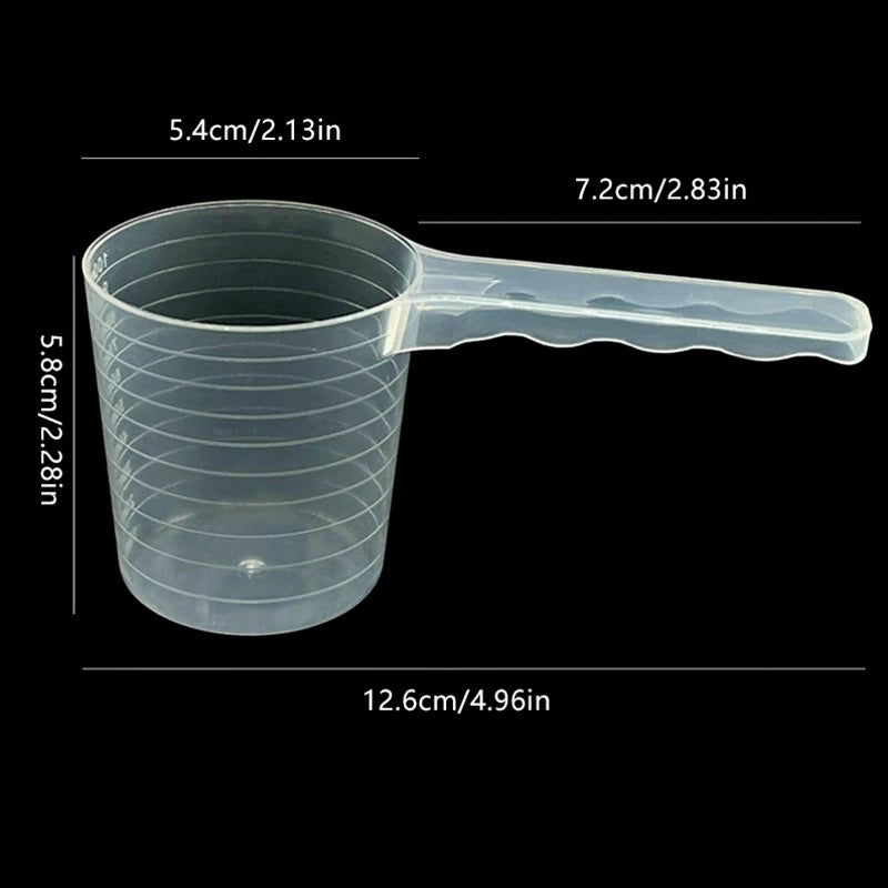 Transparent Pet Measuring Spoon with Scale 50g 100ml Pet Measuring Spoon Axl onesize