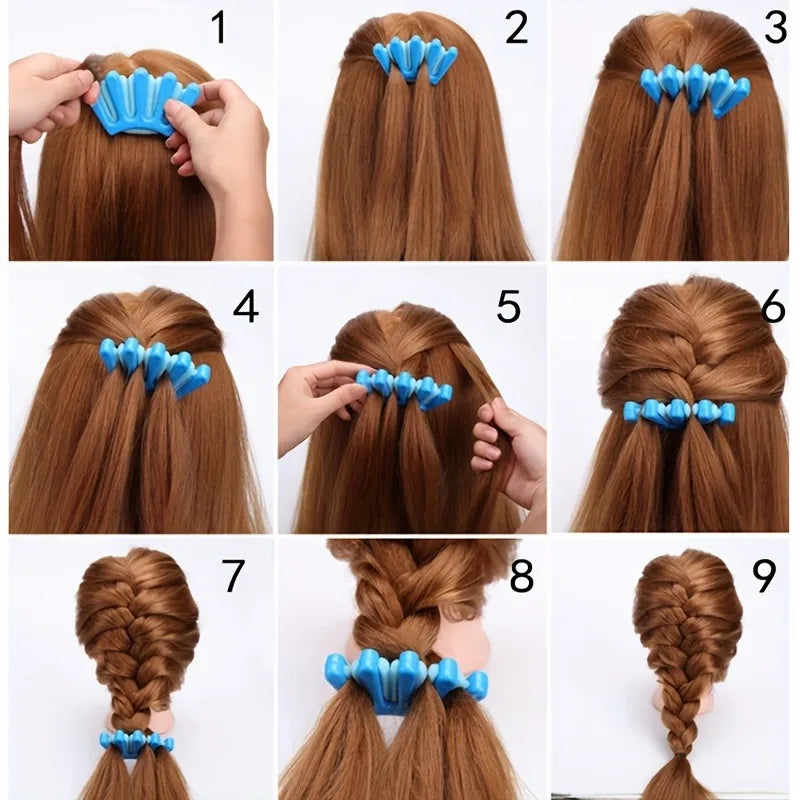 3-Piece Hair Styling Set – Bun Maker & Braiding Tools for Women Hair Styling Set Axl