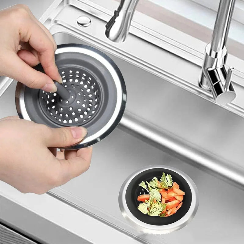 Silicone Sink Strainer – Kitchen & Bathroom Drain Filter Sink Drain Strainer Axl