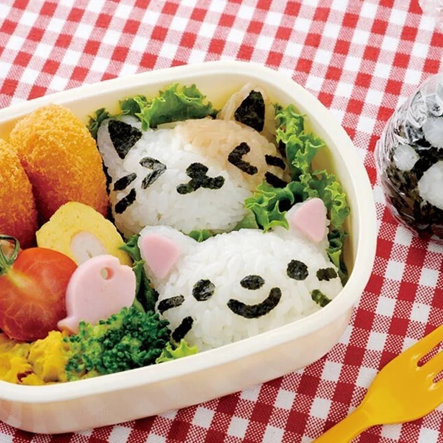 Cat & Rabbit Rice Ball Mold Set – Kids Bento Sushi DIY Tool Rice Ball Mold Set Axl