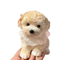 Soft Squeeze Teddy Dog Fidget Toy – Sensory TPR Pinching Toy Squeeze Fidget Toy Axl Coffee