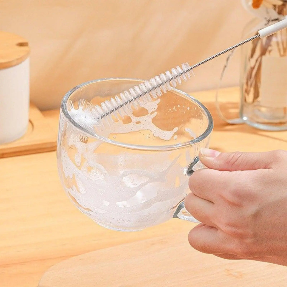5-Piece Bottle Brush Cleaning Kit – Cup, Wine & Milk Bottle Bottle Cleaning Brush Axl
