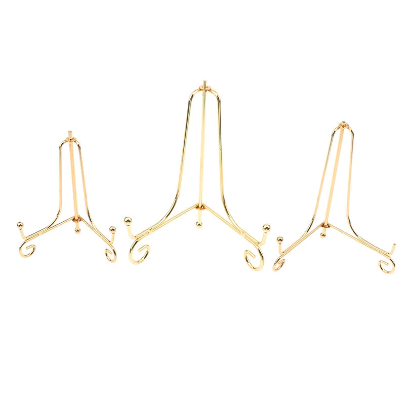 Gold Iron Display Stand – Easel for Plates, Photos & Books Display Stand Easel Axl