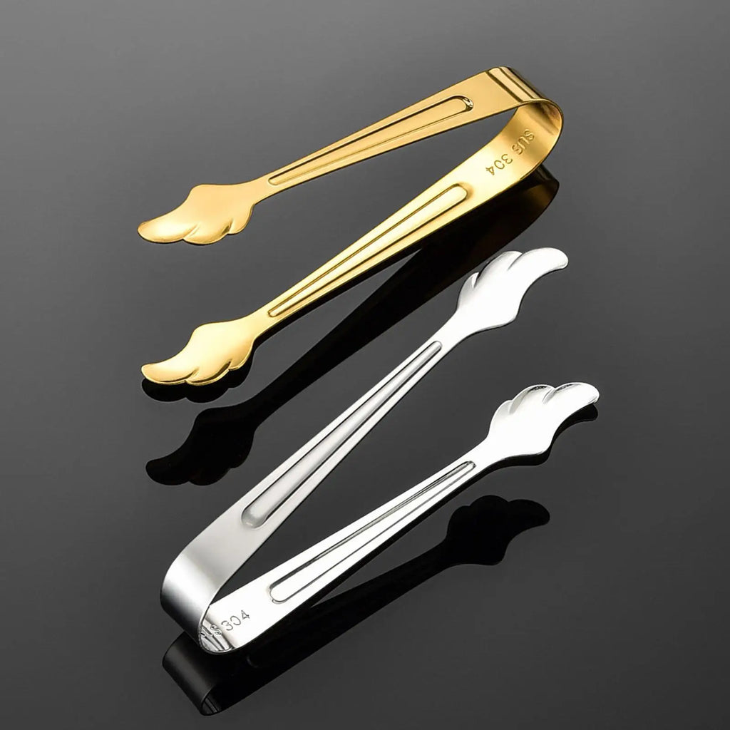 Mini Stainless Steel Serving Tongs – Ice, Sugar & Food Clamp Kitchen Serving Tongs Axl