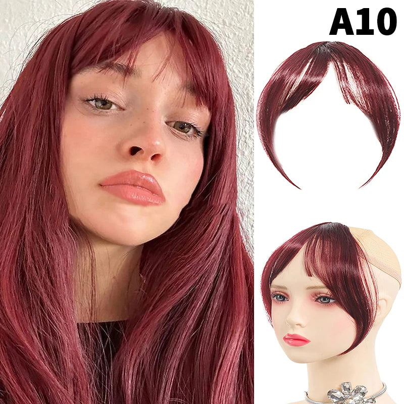 Synthetic Wig Bangs Clip-In Hair Extensions for Women Clip-In Hairpiece Axl A10