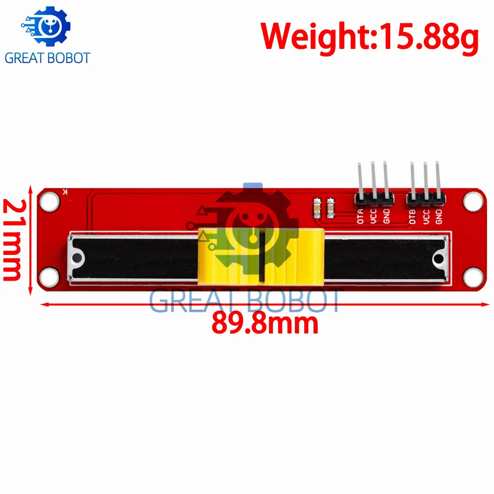 10K Linear Slide Potentiometer Dual Output Module for Arduino Potentiometer Module Axl