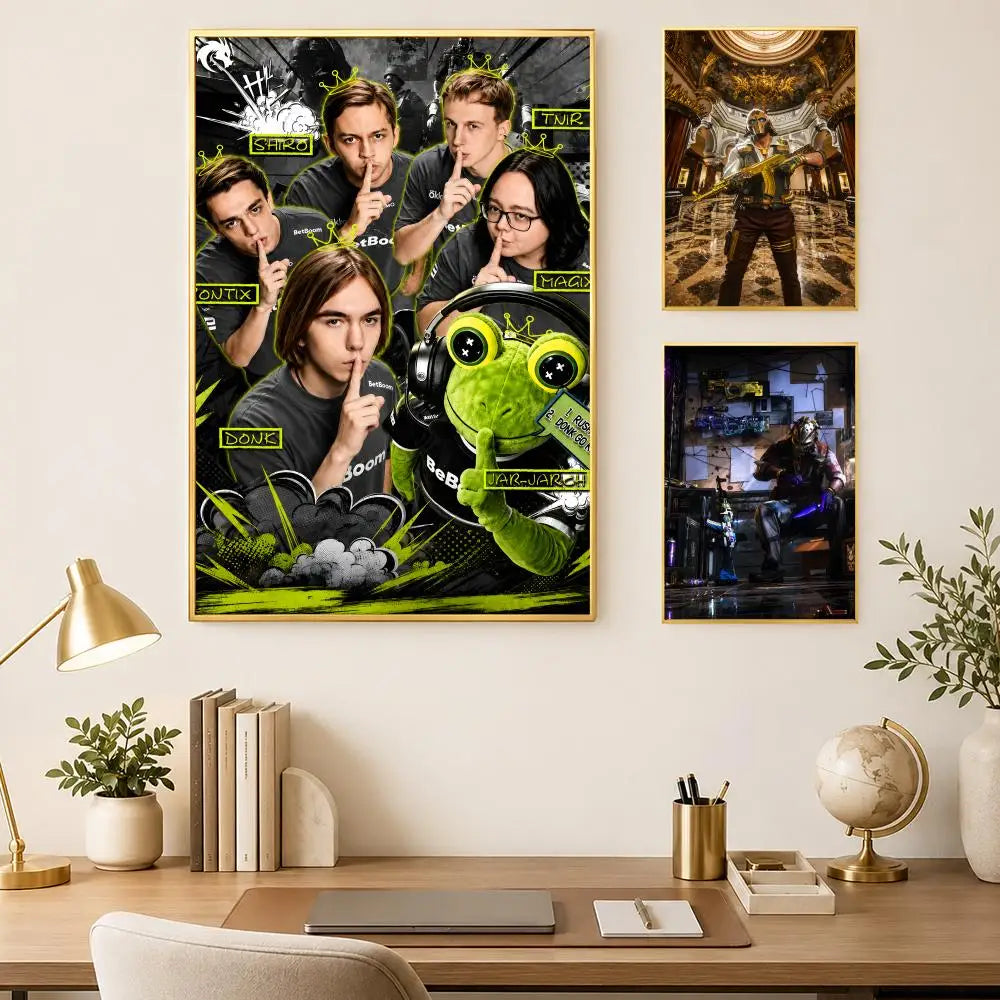 CS:GO Gaming Wall Poster – Self-Stick HD Waterproof Art Gaming Wall Poster Axl