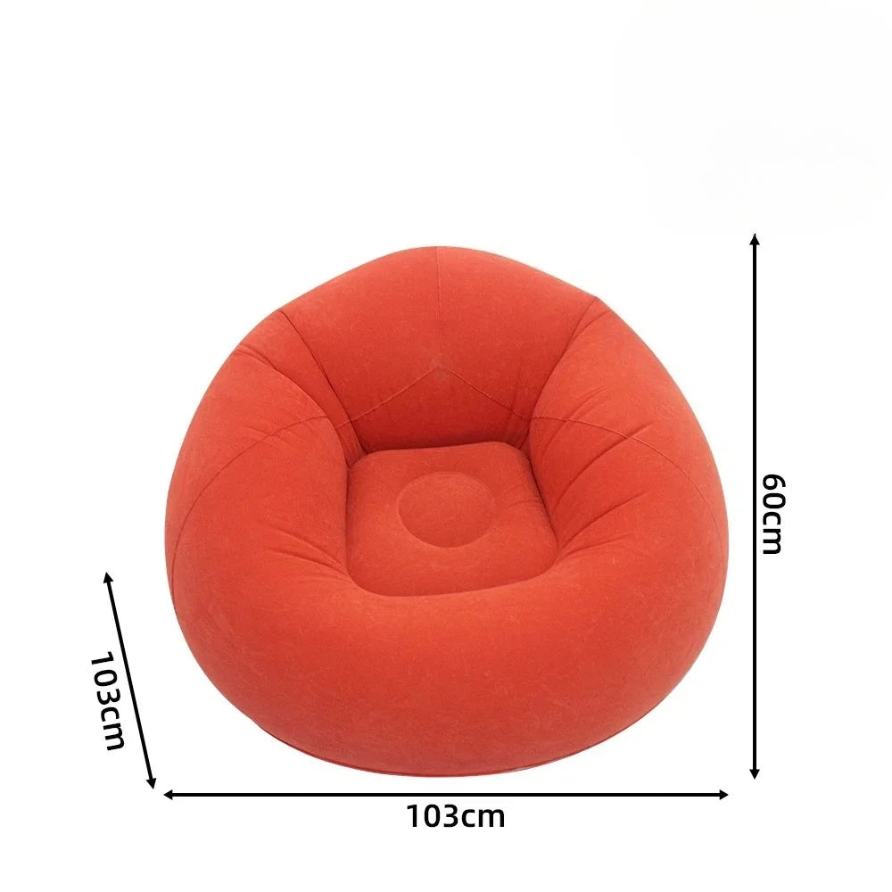 Portable Inflatable Sofa – Indoor & Outdoor Lounge Chair Inflatable Lounge Sofa Axl Qxsf-Red