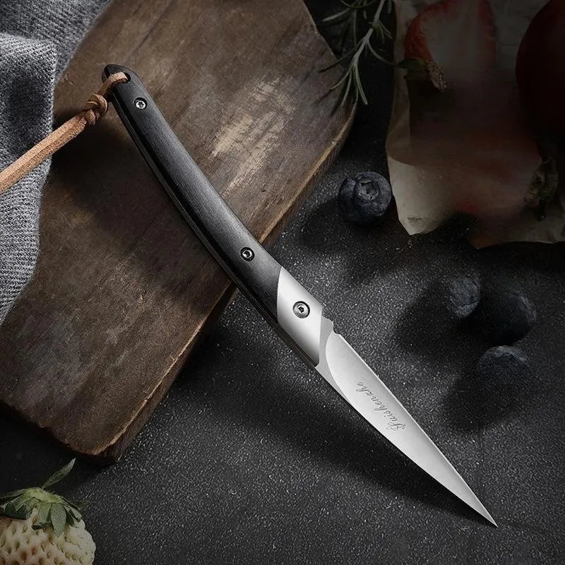 Japanese Folding Pocket Knife – D2 Steel Fruit Carving Blade Folding Pocket Knife Axl
