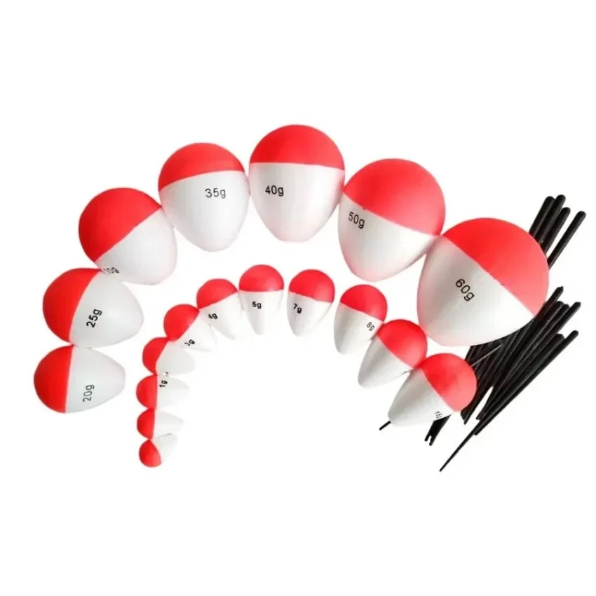 10-Pack Foam Fishing Floats 1g–10g | Long Casting Buoy Set Fishing Floats Axl