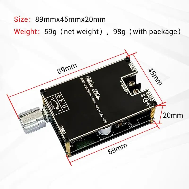 Bluetooth 5.1 TPA3116 D2 100W Mono Amplifier Module – TWS Audio Amplifier Module Axl