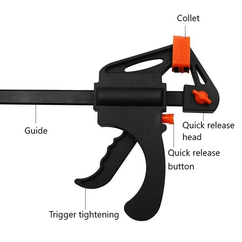4-Inch Quick-Release Ratchet Bar Clamp & Spreader – DIY F Clamp Ratchet Bar Clamp Axl