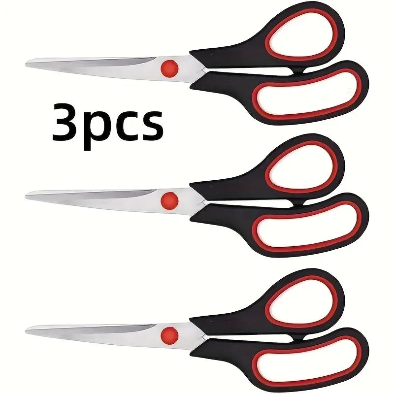 3-Piece Stainless Steel Scissors Set – Multi-Purpose Cutting Kit Scissors Set Axl 3pcs