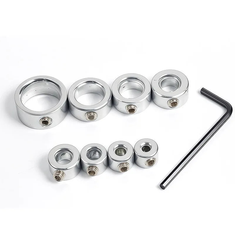 Depth Stop Drill Bit Collar Set with Hex Wrench | Woodworking Drill Depth Stop Set Axl sliver-1set