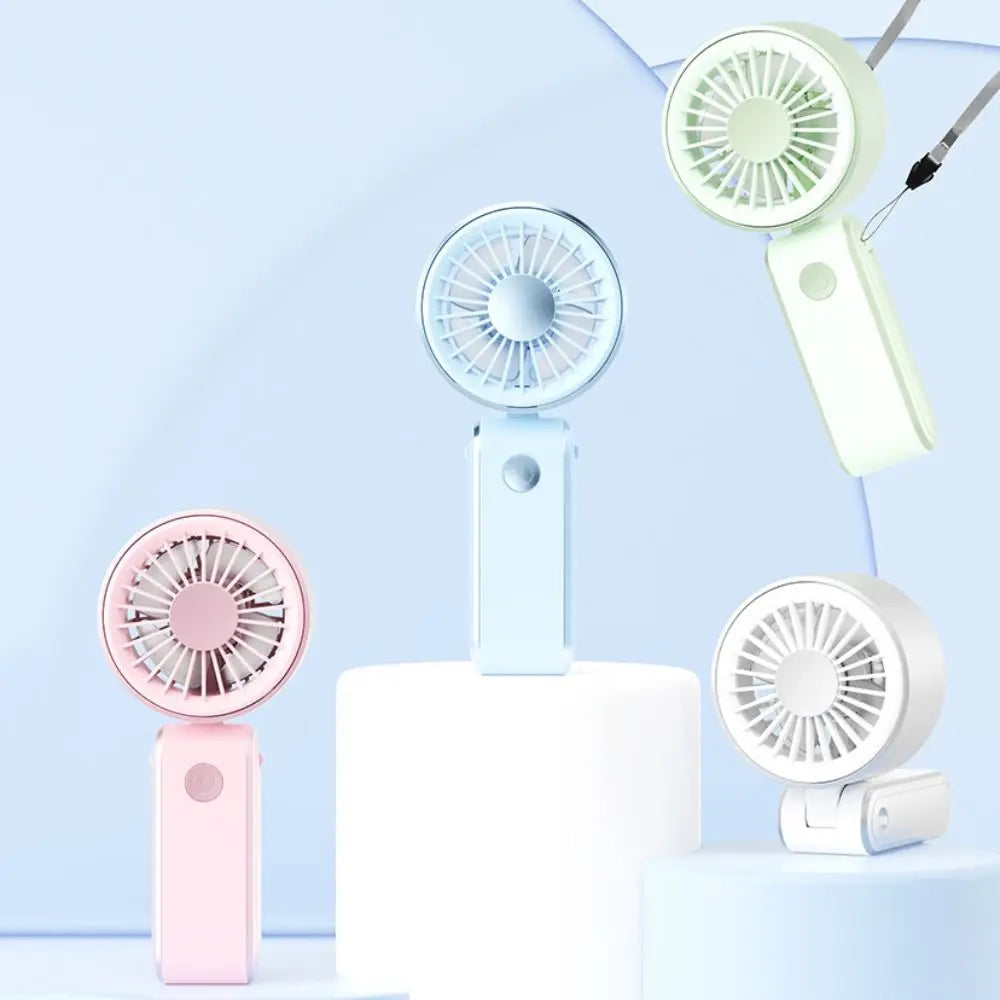 Foldable Mini Neck Fan – USB Rechargeable, 3 Speeds, Quiet Portable Mini Fan Axl