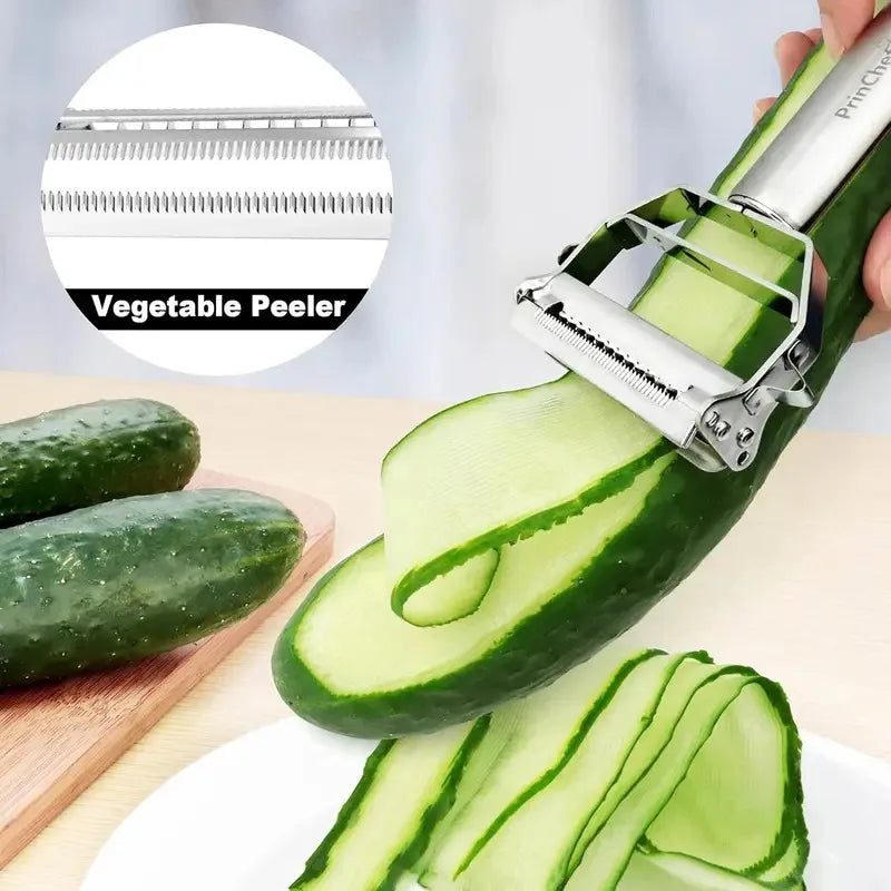 4-in-1 Stainless Steel Vegetable Peeler & Grater Kitchen Tool Vegetable Peeler Axl