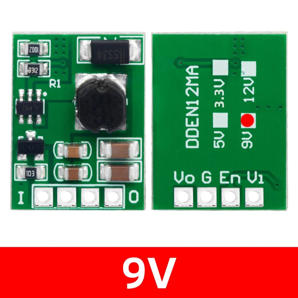 DC-DC Step-Up Boost Converter Module 3V–5V to 5V 9V 12V Boost Converter Module Axl 9V 1PC