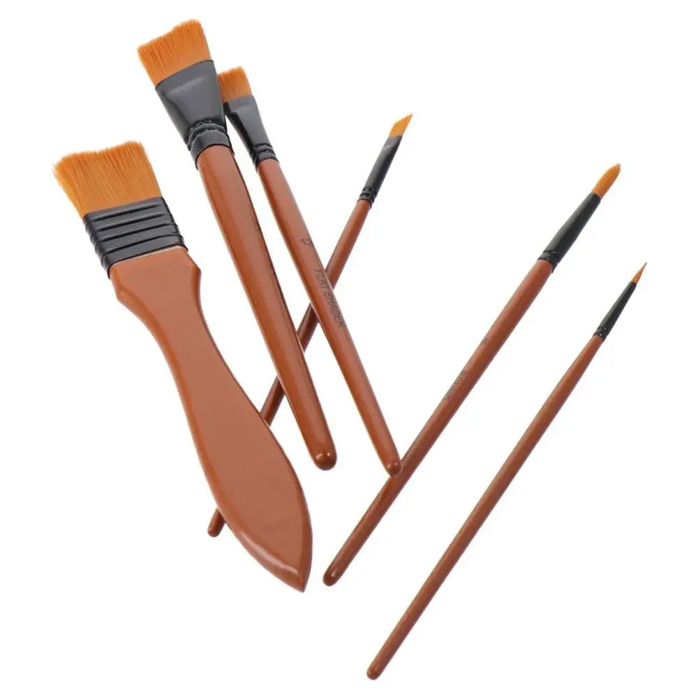 15-Piece Paint Brush Set with Spatula & Case | Acrylic & Oil Paint Brush Set Axl