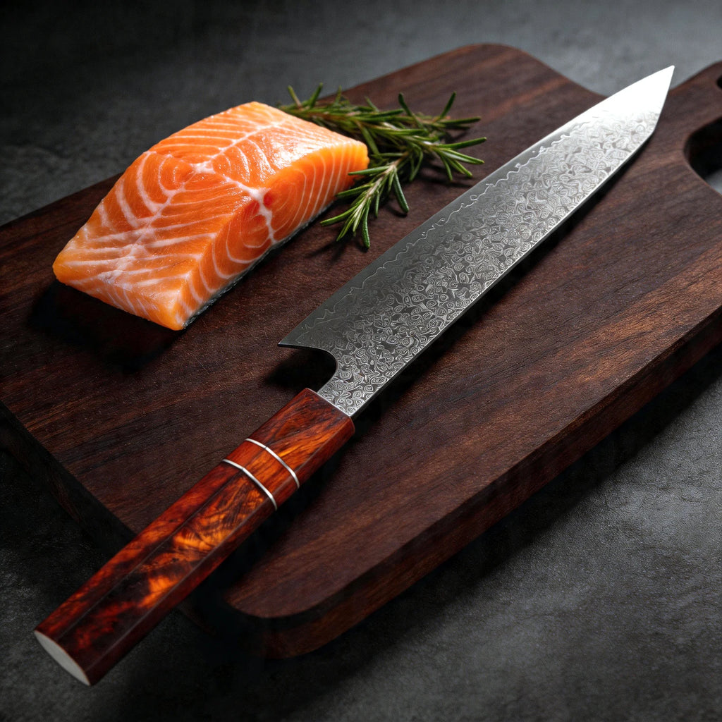 XITUO 8" Damascus Chef Knife VG10 Steel – Hexagonal Handle Damascus Chef Knife Axl