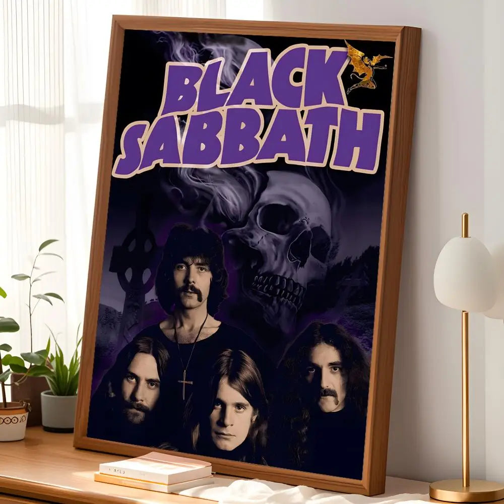 Black Sabbath HD PVC Wall Poster – Self-Stick Waterproof Art Wall Art Poster Axl