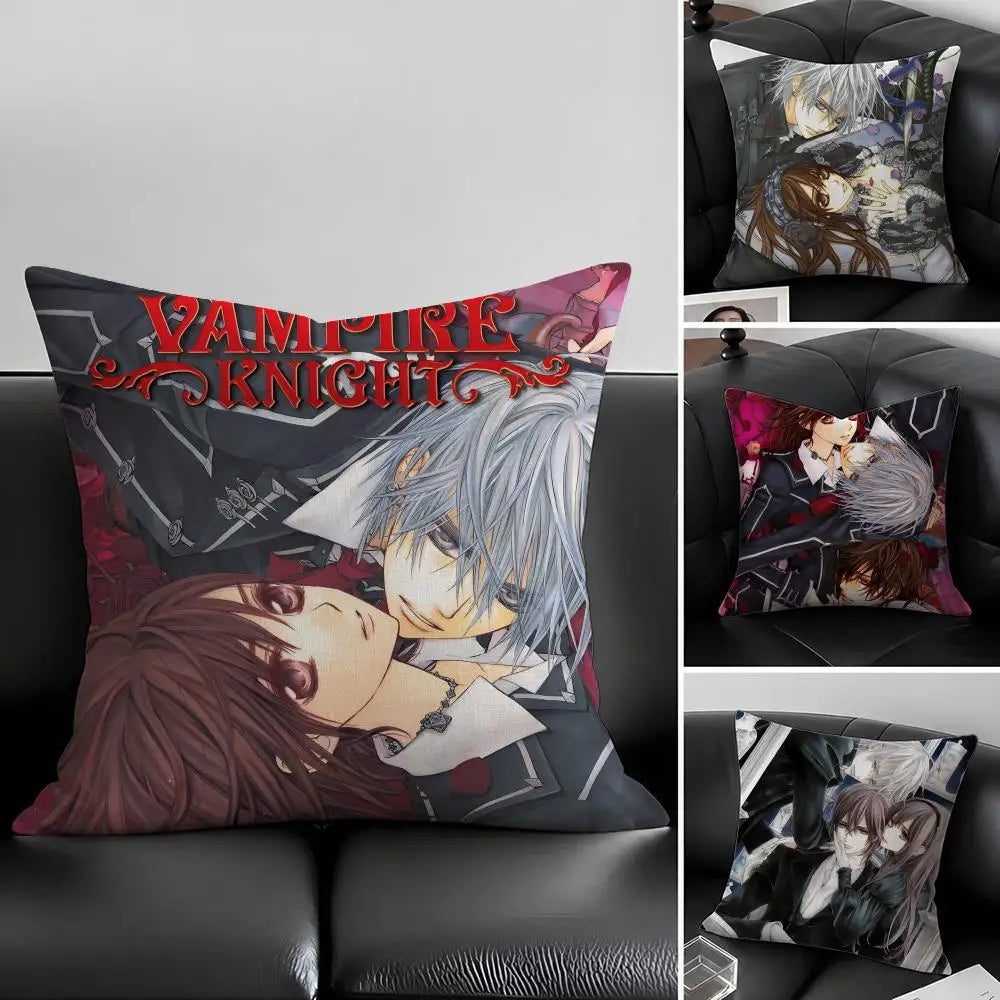Anime Vampire Knight Linen Cushion Cover | 6 Sizes Decorative Cushion Cover Axl