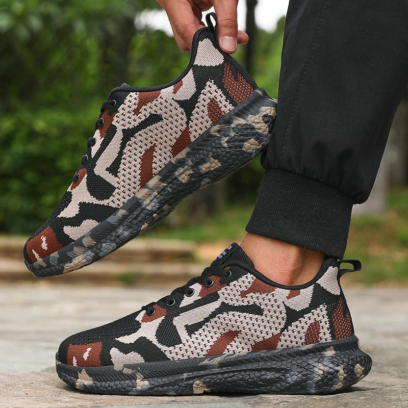ZULIWAGN Men's Camo Mesh Sneakers – Lightweight & Breathable Men's Sneakers Axl