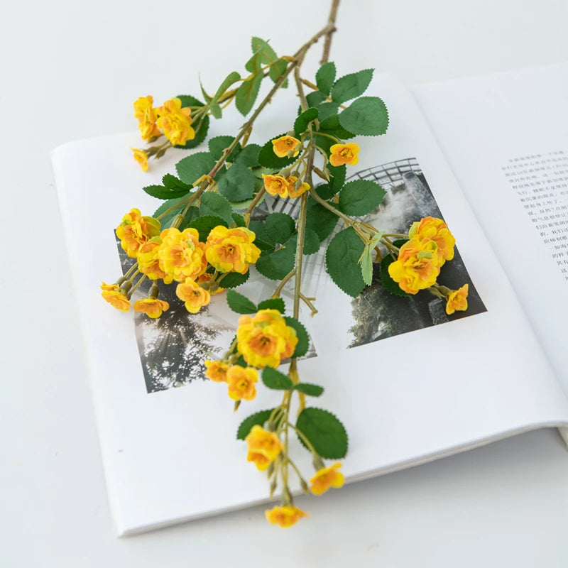 Handmade Silk Daisy Bouquet – Wedding & Home Décor Flowers Artificial Flower Bouquet Axl YELLOW