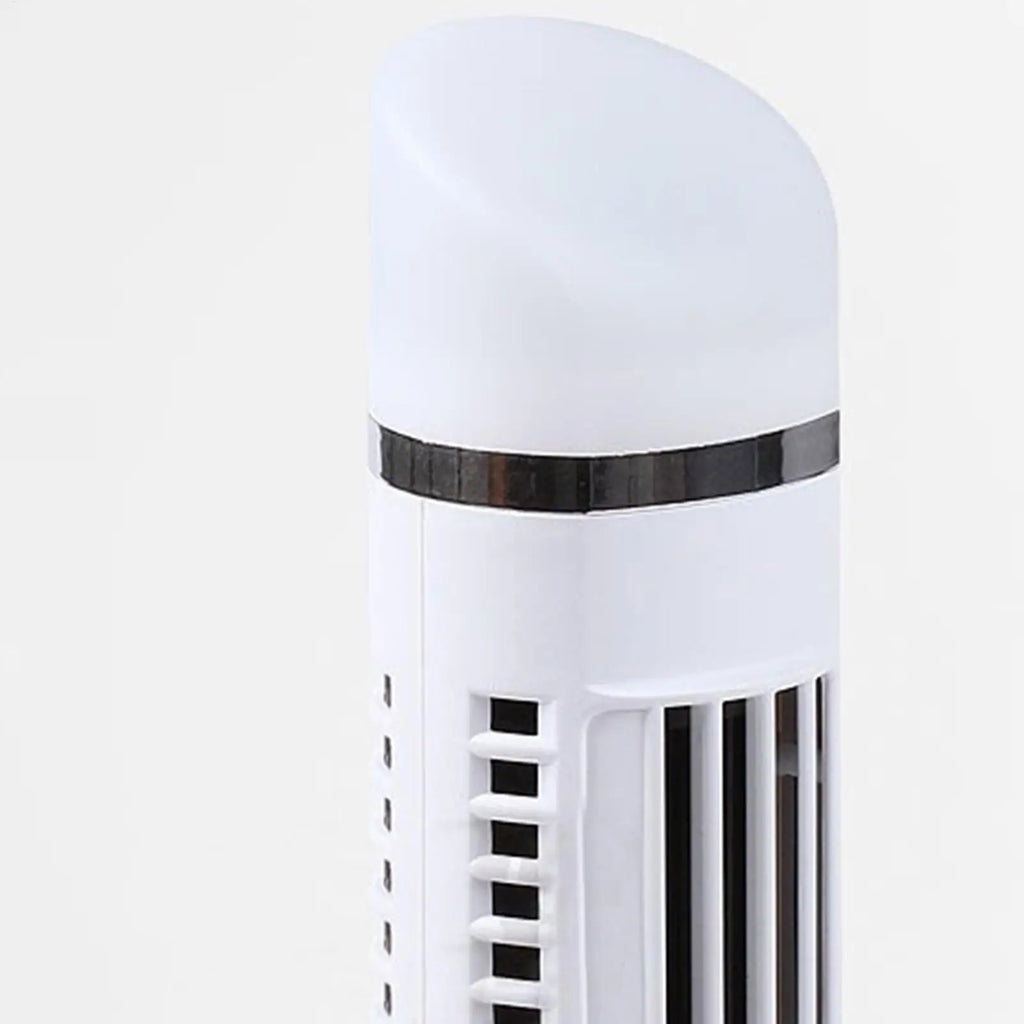 Portable Bladeless Tower Fan with Nightlight – USB & Battery Portable Tower Fan Axl