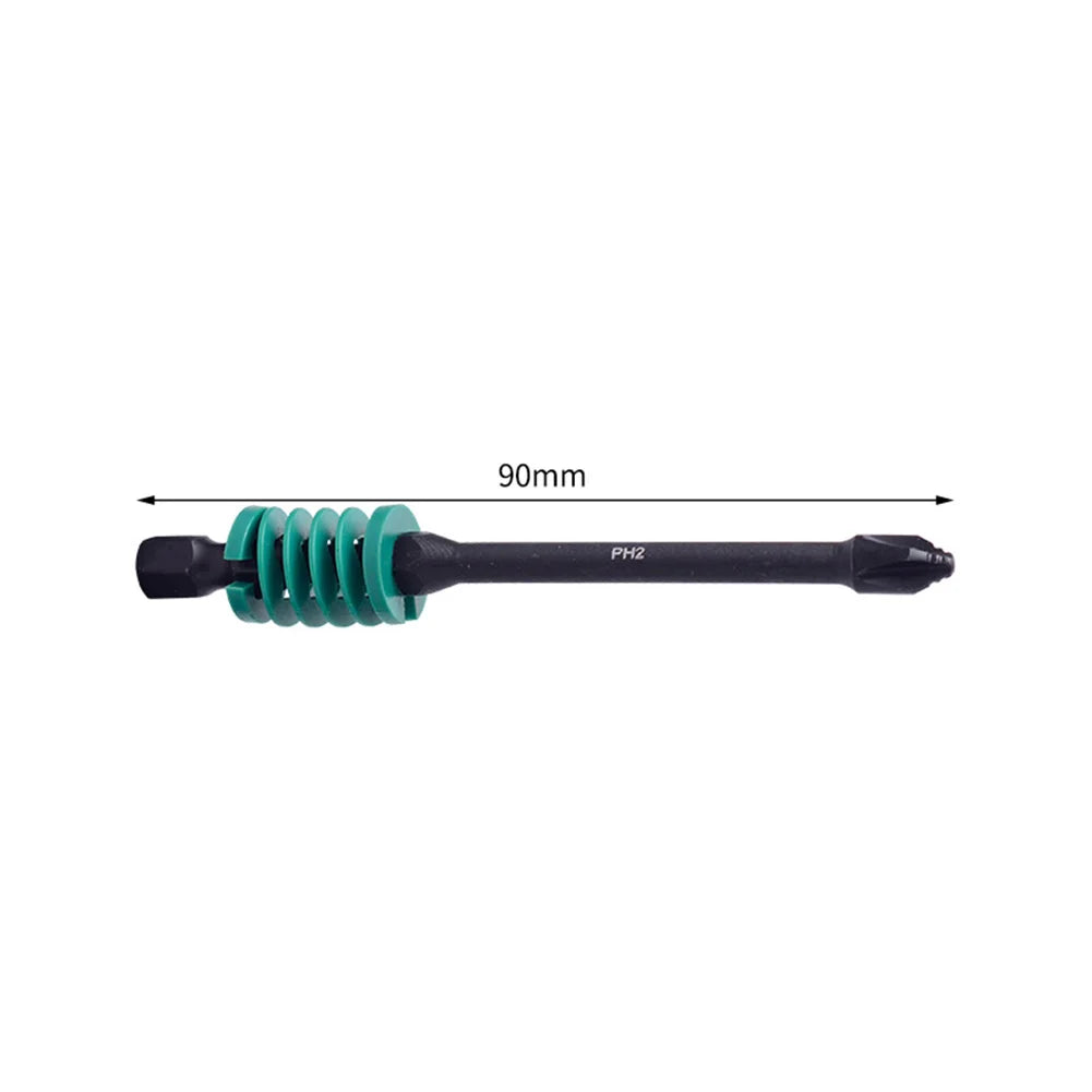 Magnetic Cross Head Screwdriver Bits 65/90/110mm Hex Shank Screwdriver Bit Axl green 90mm China Mainland