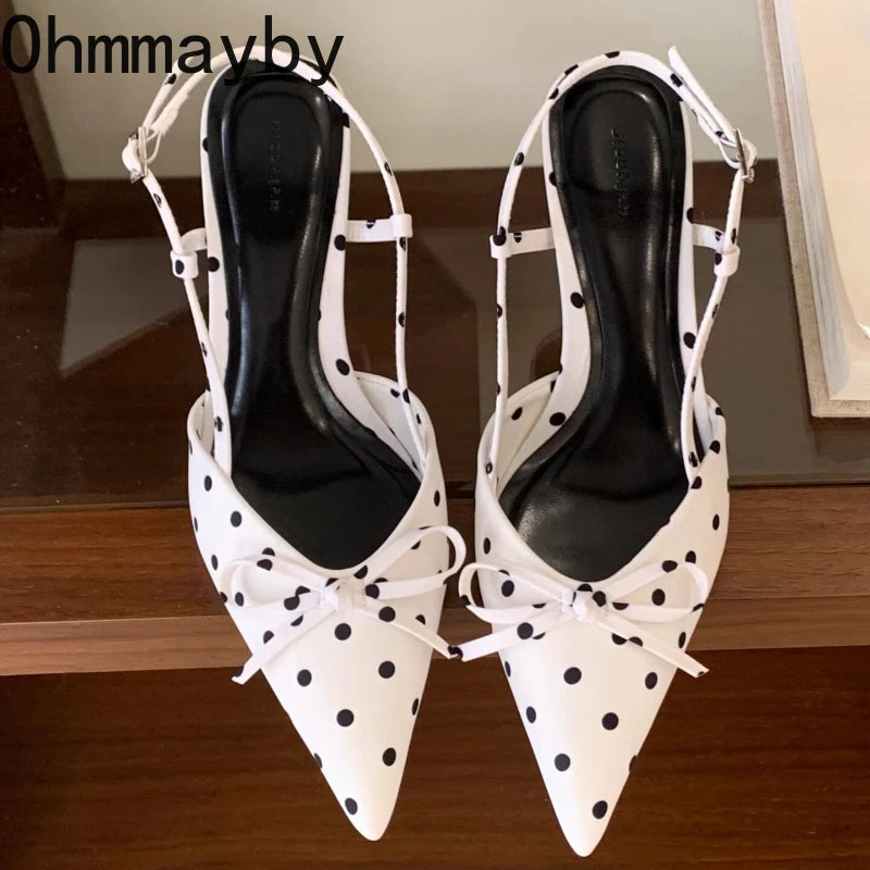 Women's Satin Butterfly-Knot High Heel Sandals | Party Mules High Heel Sandals Axl
