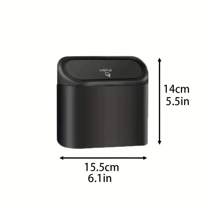 Leakproof Mini Car Trash Can with Lid & 150 Garbage Bags Car Trash Can Axl