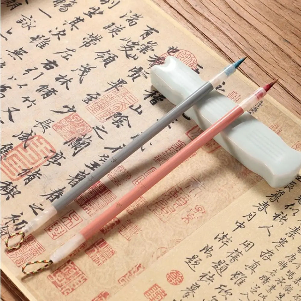 Chinese Calligraphy Brush – Wolf Hair Wood Handle Art Paint Brush Calligraphy Art Brush Axl