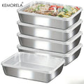 5-Pc Stainless Steel Leakproof Stackable Lunch Box Set Food Storage Containers Axl 5PCS