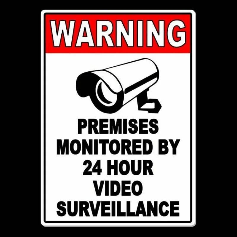 Vintage Aluminum Security Camera Warning Sign – 3 Sizes Metal Warning Sign Axl aluminum sign aluminum 20x30cm