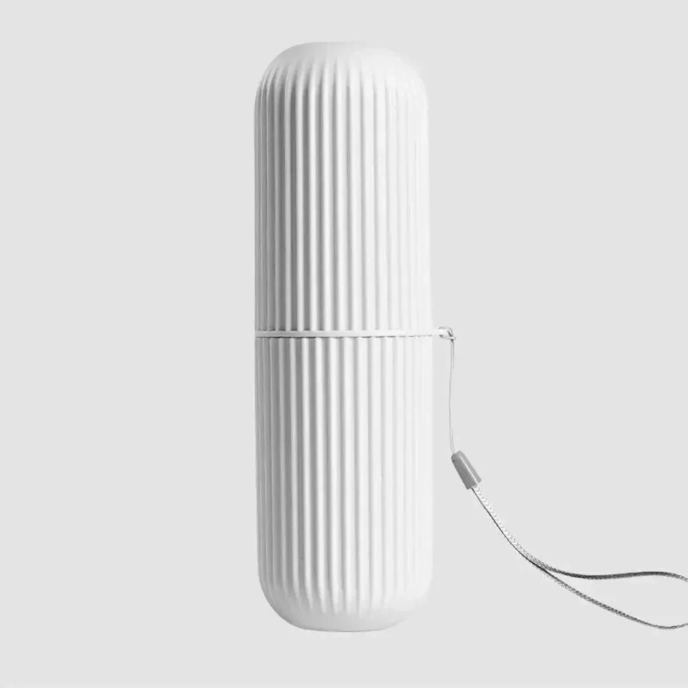 Portable Travel Toothbrush Storage Case – Eco-Friendly PP Toothbrush Travel Case Axl WHITE