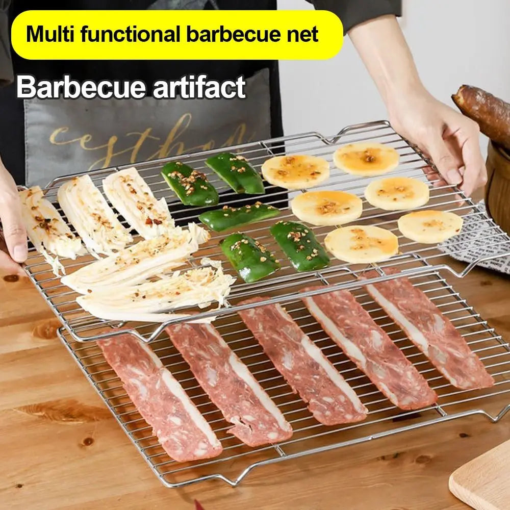 Stainless Steel BBQ Grill Rack – Non-Stick Cooling & Baking Tray Cooling & Grill Rack Axl