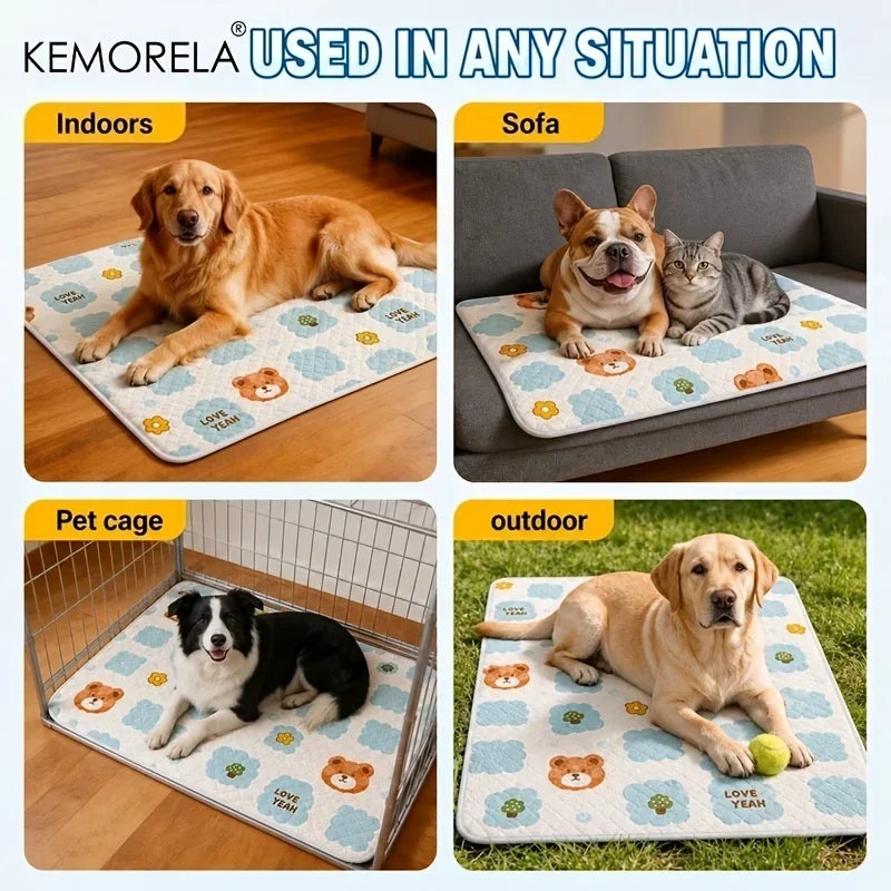 Pet Cooling Mat – Non-Slip Ice Silk Bed for Cats & Dogs Pet Cooling Mat Axl