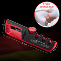 KEMORELA 5-in-1 Knife & Scissors Sharpener | Adjustable Angle Knife Sharpener Axl Red XL