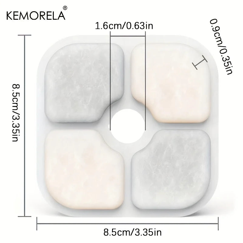 KEMORELA 6/12 Replacement Filter Chips – Pet Cat Water Fountain Pet Fountain Filter Axl