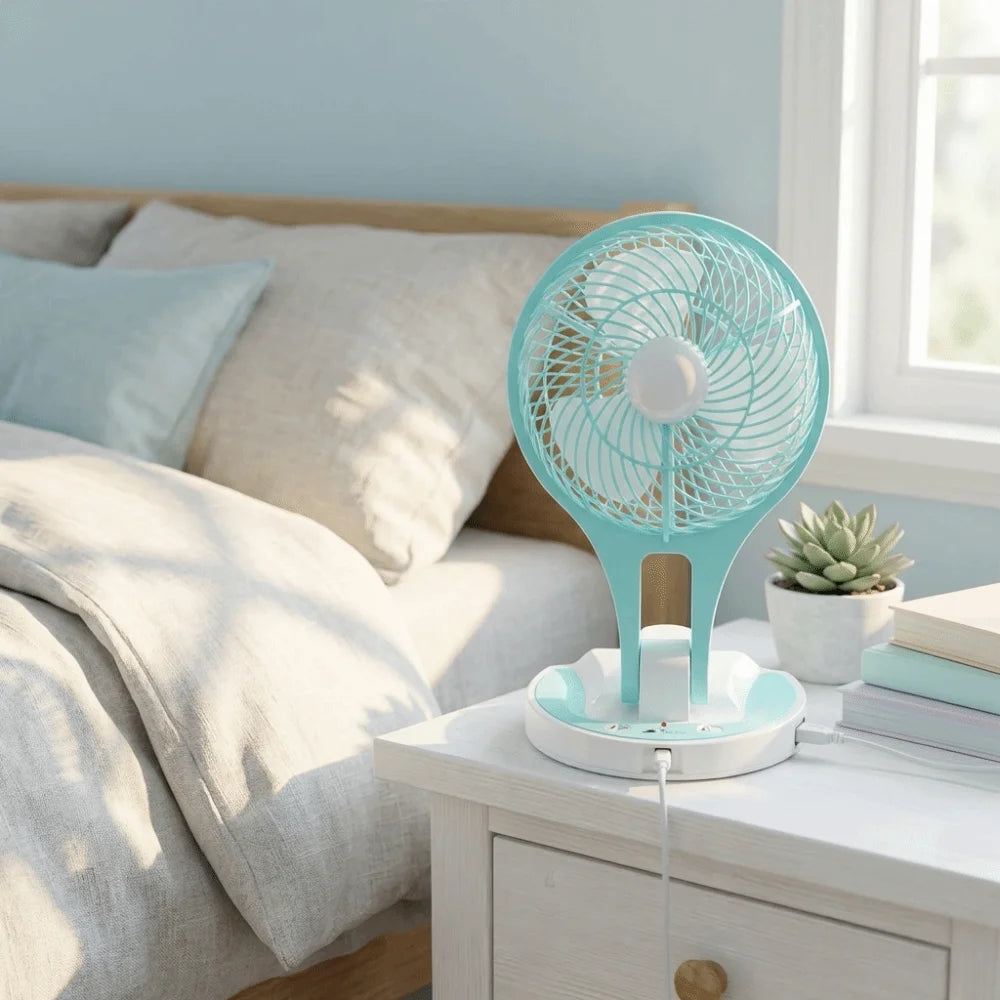Foldable Mini USB Fan – Quiet Compact Personal Cooler Portable USB Fan Axl