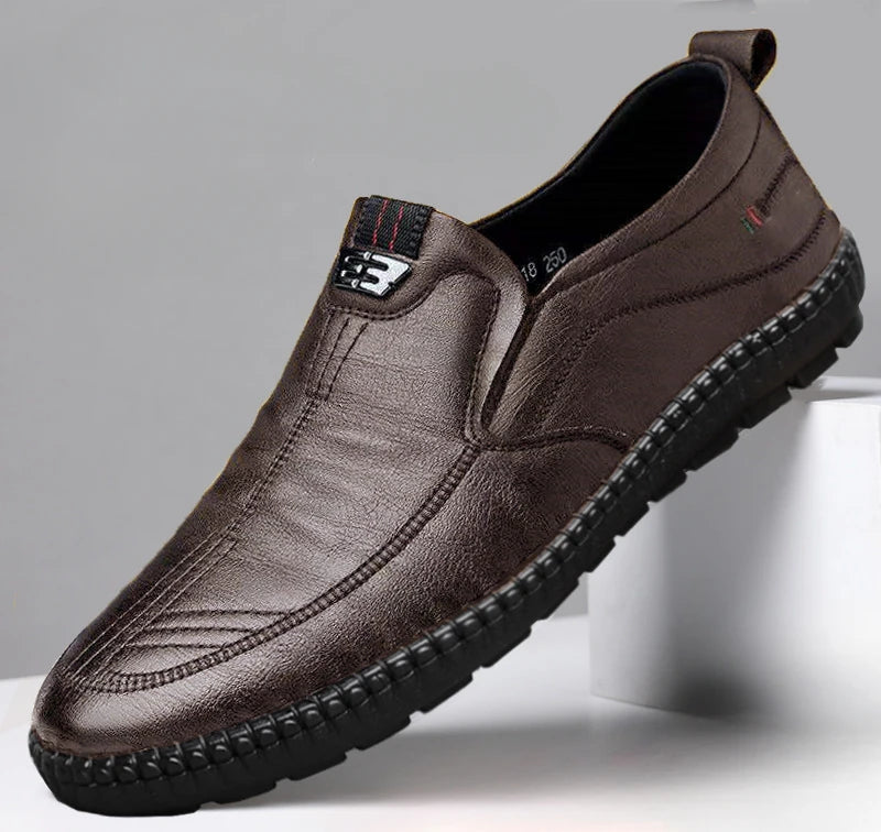 Men's Slip-On Loafers – Soft Sole Lightweight Casual Flat Shoes Men's Loafers Axl