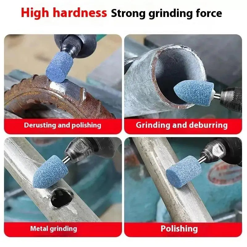 10-Pc Abrasive Mounted Stone Set for Rotary Power Tools Abrasive Grinding Bits Axl