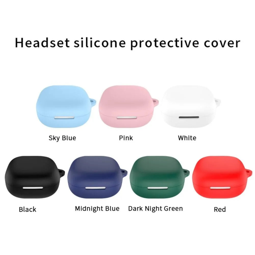 Silicone Case + Carabiner for Anker Soundcore R60i NC Earphone Case Cover Axl