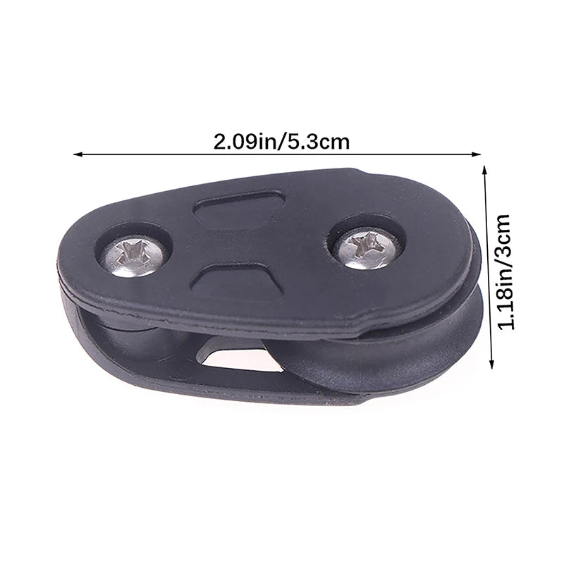 Kayak Canoe Single Pulley Block – Marine Anchor Trolley Kit Marine Pulley Block Axl Black
