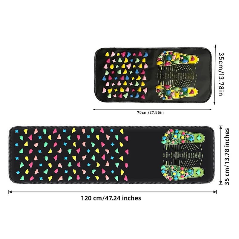 Reflexology Foot Massage Mat – Acupressure Walk Stone Pad Foot Massage Mat Axl
