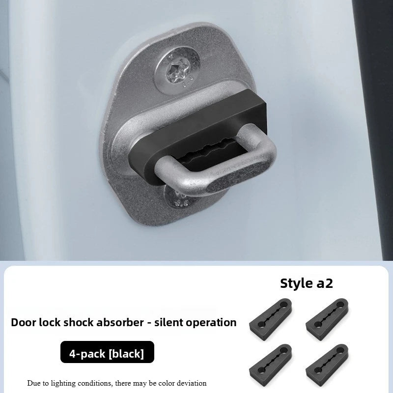 Car Door Shock Absorber Buffer Pads – Anti-Vibration 4pcs Car Door Buffer Pad Axl Black-4pcs