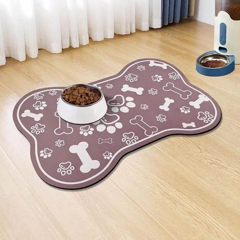 Diatomaceous Earth Pet Placemat – Non-Slip Absorbent Food Mat Pet Feeding Mat Axl I 40X60cm